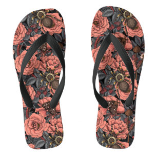Dream garden flip flops
