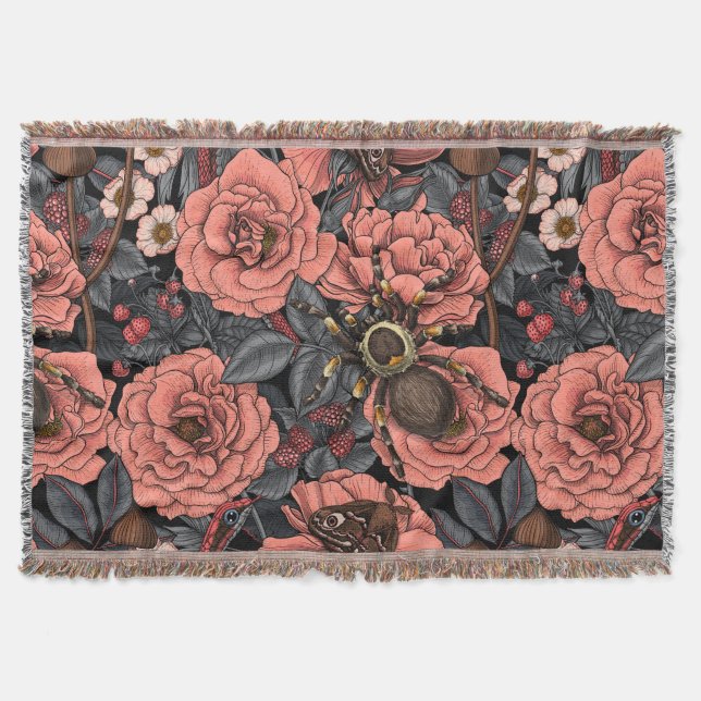 Dream garden throw blanket (Front)