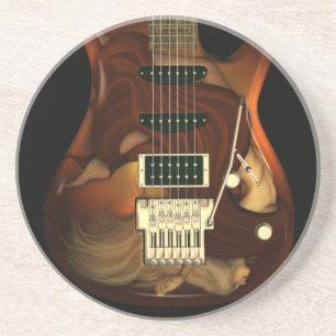 Dream Guitar - Grace Sandstone Coaster