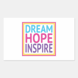 Dream Hope Inspire - Keys to Happiness Sticker