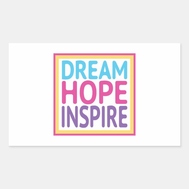 Dream Hope Inspire - Keys to Happiness Sticker (Front)
