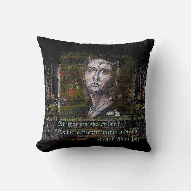 Dream in a dream by Alexandra Cook Throw Pillow (Front)