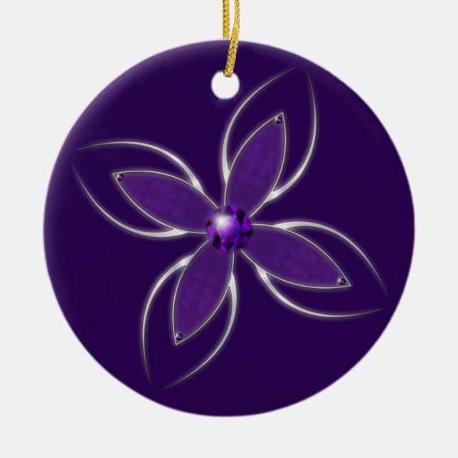 Dream in Amethyst Ornament (Front)