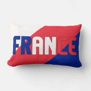 Dream in Colour with the France Flag Lumbar Pillow