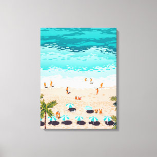 Dream in Colours Borrowed From The Sea Ocean Canvas Print