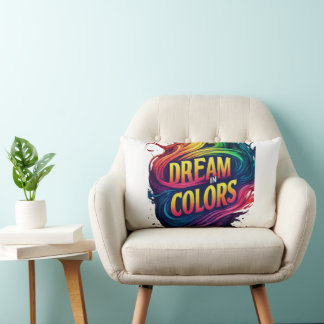 Dream in colours lumbar pillow