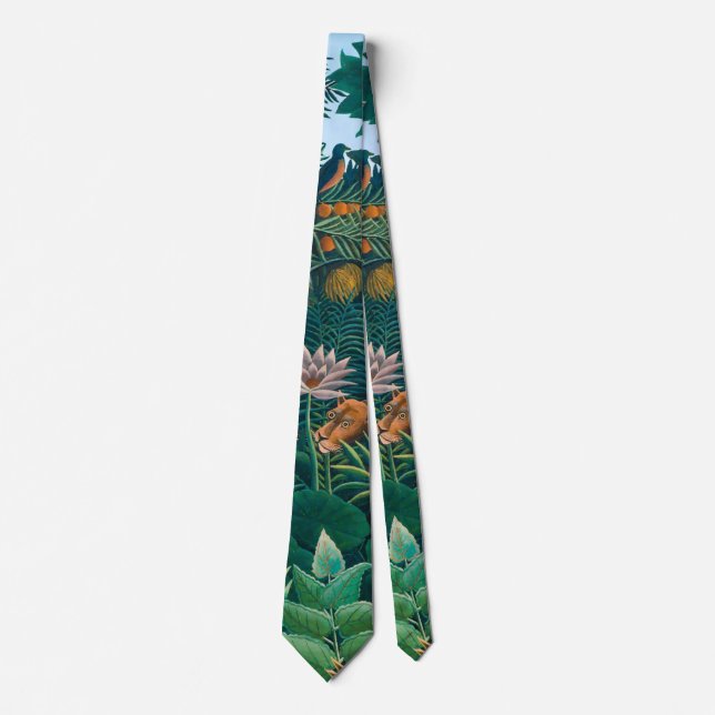Dream in Exotic Jungle Forest Tie (Front)