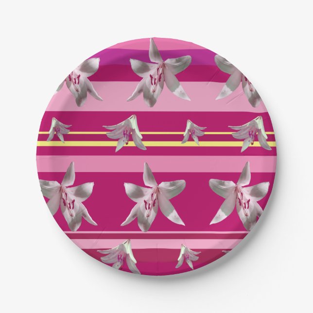 Dream in Pink Party Custom Paper Plates (Front)