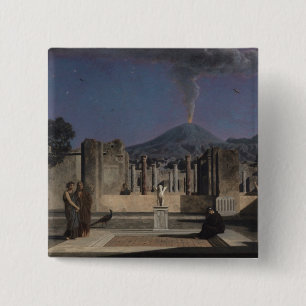 Dream in the Ruins of Pompeii, 1866 2 Inch Square Button