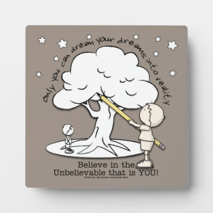 Dream Into Reality-Little Boy, Big Dreams Logo Plaque