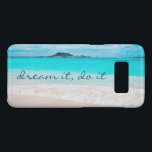 Dream It Do It Quote Hawaii Tropical Beach Photo Case-Mate Samsung Galaxy S8 Case<br><div class="desc">“Dream it, do it.” Remind yourself of the fresh salt smell of the ocean air whenever you use this stunning, vibrantly-coloured photo cell phone case. Exhale and explore the solitude of an empty Hawaiian beach. Makes a great gift for someone special! You can easily personalize this cell phone case plus...</div>