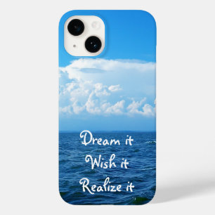 Dream it wish it Realize it quote sea design Case- Case-Mate iPhone 14 Case