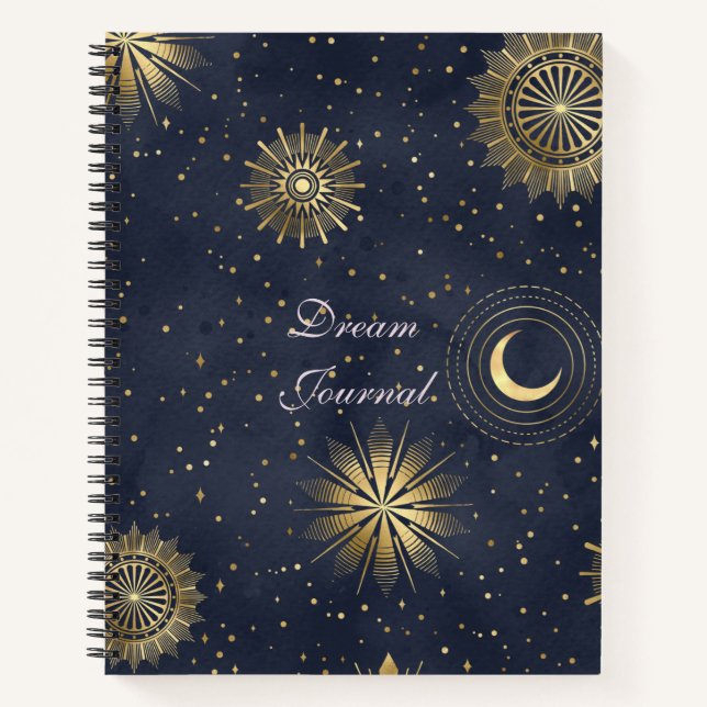 Dream Journal -  Modern Celestial Themed Journal (Front)