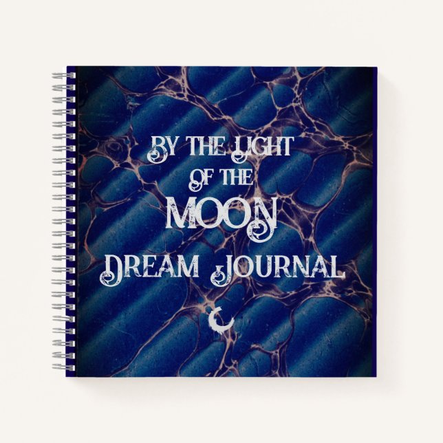 Dream Journal (Moon) Spiral Notebook (Front)