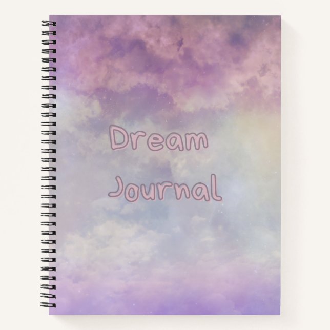 Dream Journal - Nuages célestes roses et violets (Devant)