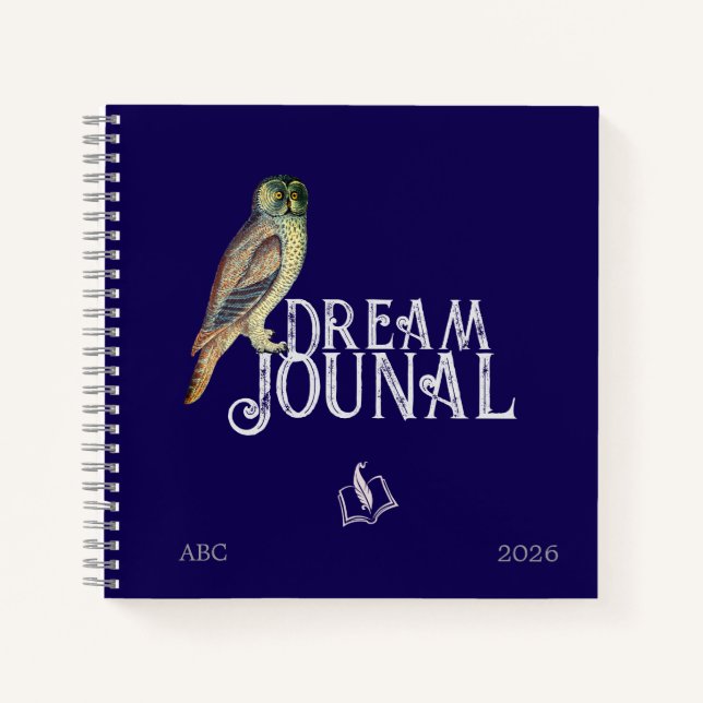 Dream Journal Spiral Notebook (Front)