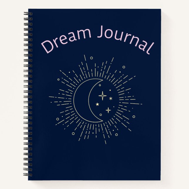 Dream Journal - Vintage Cosmic Sun, Moon and Stars (Front)
