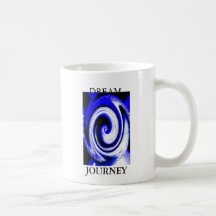 Dream journey blue art coffee mug