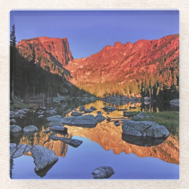 Dream Lake Glass Coaster (Front)