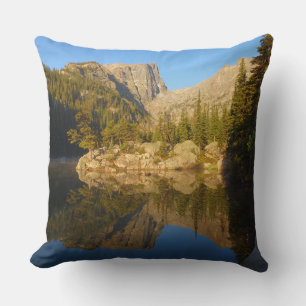 Dream Lake II at Rocky Mountain National Park Throw Pillow