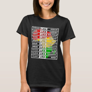 Dream Like African Leader For Men Women Black Hist T-Shirt