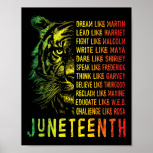 Dream Like Leaders Black History For Women Poster