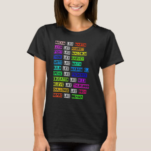 Dream Like Martin Lead Like Harriet Women Black Hi T-Shirt