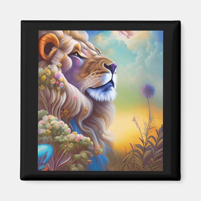 dream lion magnet (Front)