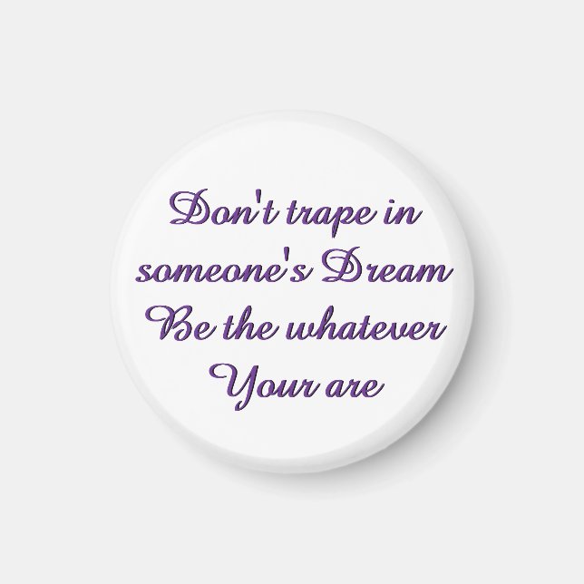 Dream magnet pin button (Devant)