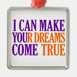 Dream Maker ornament, customizable Metal Ornament