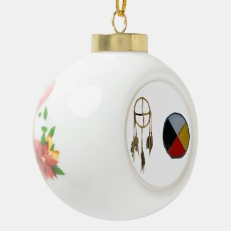 Dream Medicine Ceramic Ball Ornament