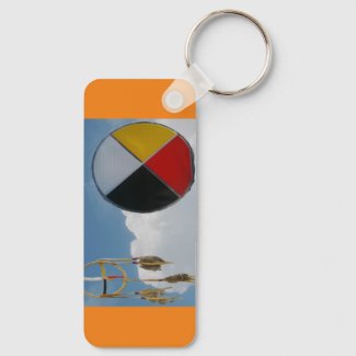 Dream Medicine Clouds Aluminum Rectangle Keychain