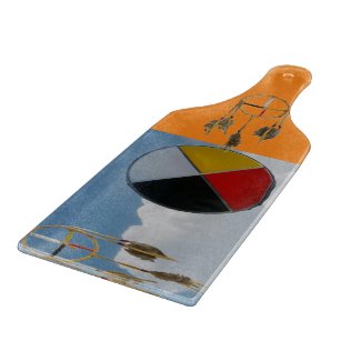 Dream Medicine Clouds Glass Paddle Cutting Board