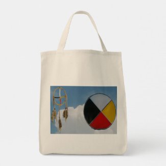 Dream Medicine Clouds Grocery Tote Bag