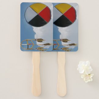 Dream Medicine Clouds Set of Rectangle Hand Fans