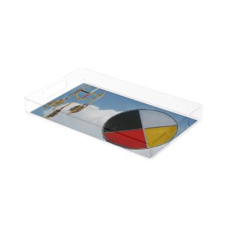 Dream Medicine Clouds Small Rectangle Acrylic Tray