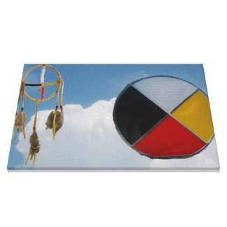 Dream Medicine Clouds Stretched Canvas Print