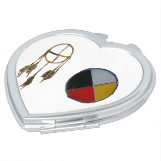 Dream Medicine Compact Heart mirror