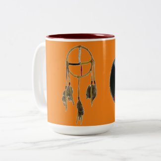 Dream Medicine Orange Large Two-Tone Mug