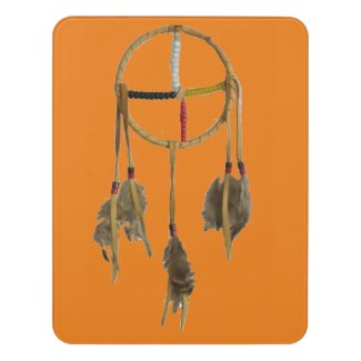 Dream Medicine Orange Modern Room Vertical Sign