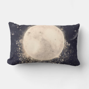 Dream Moon Magic Cosmic Sparkles Lumbar Pillow
