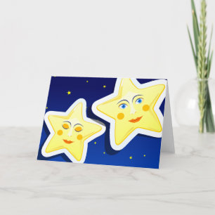 Dream night, greeting card