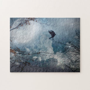 Dream Of A Celestial Crow Jigsaw Puzzle