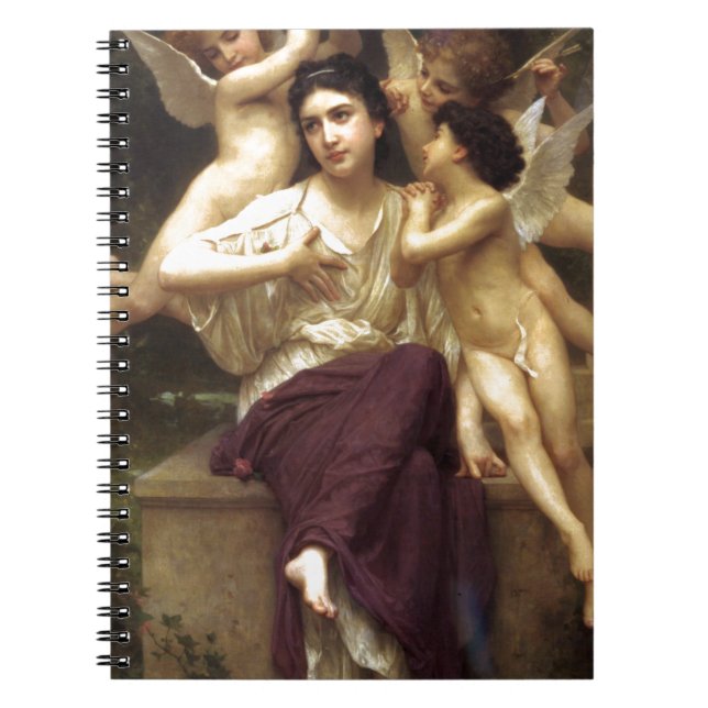 Dream of Spring by William-Adolphe Bouguereau Notebook (Front)