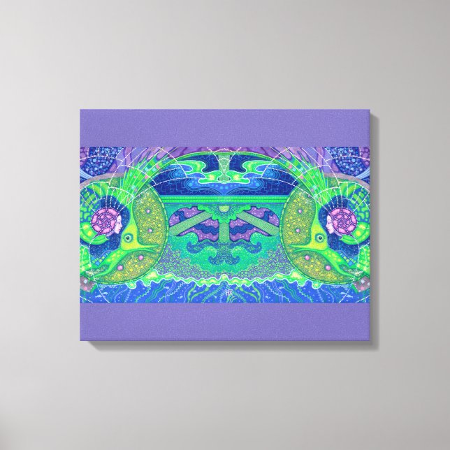 Dream of the full moon canvas print (Front)