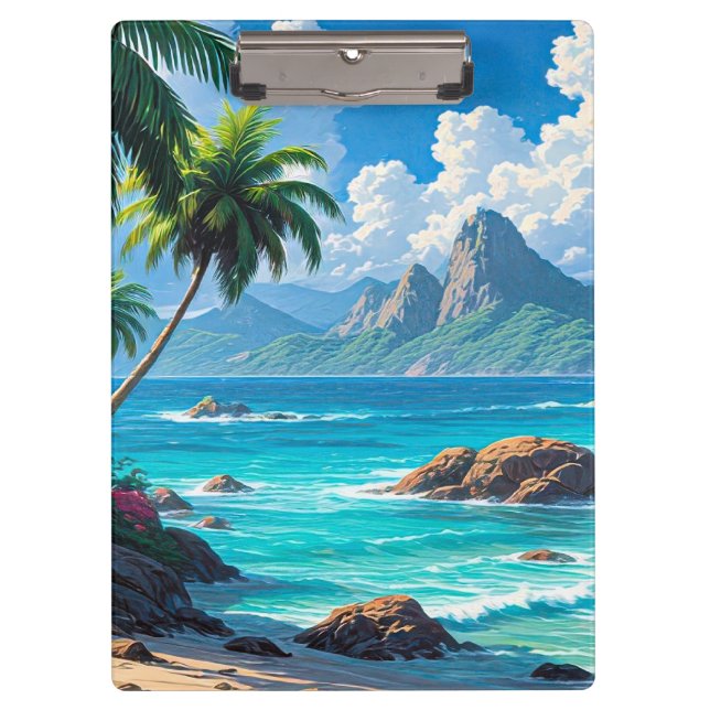 Dream On, Tropical Paradise, Clipboard (Front)