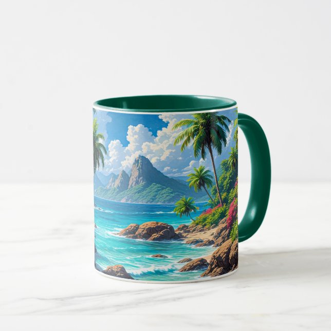 Dream On, Tropical Paradise, Mug (Front Right)