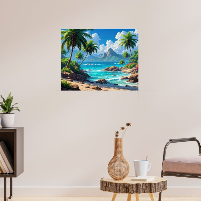 Dream On, Tropical Paradise, Poster (Living Room 3)