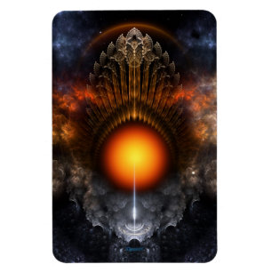 Dream Orb Fractal Art Flexible Magnet