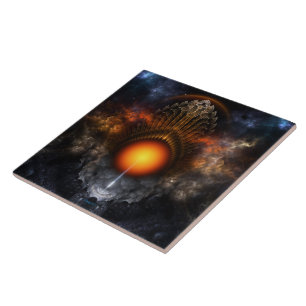 Dream Orb Fractal Art Tile